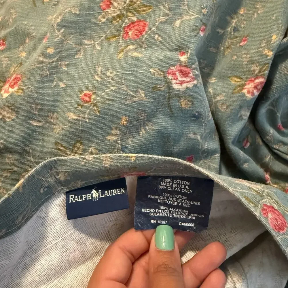 VTG Ralph Lauren Glastonbury Duvet Cover 100% Cotton RARE Farmhouse Cottage READ